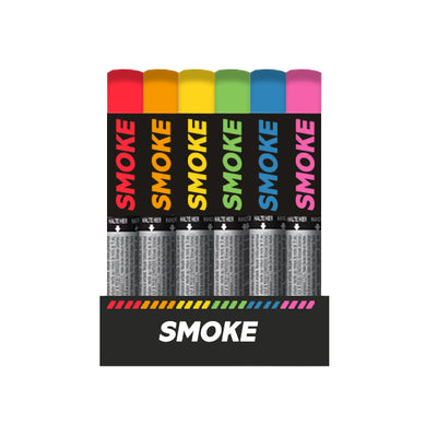 Pride Rainbow Hand-Held Smoke Tubes (Set of 6 Mixed)