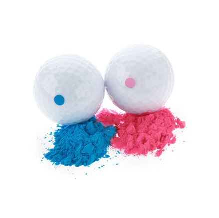 Set of Two Gender Reveal Golf Balls