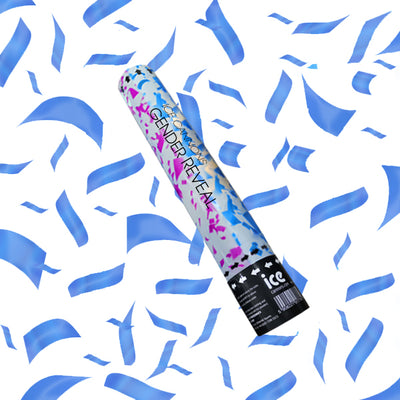 Individual Gender Reveal Twist Action Confetti Cannon (BLUE/BOY)