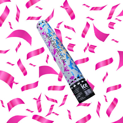 Individual Gender Reveal Twist Action Confetti Cannon (PINK/GIRL)